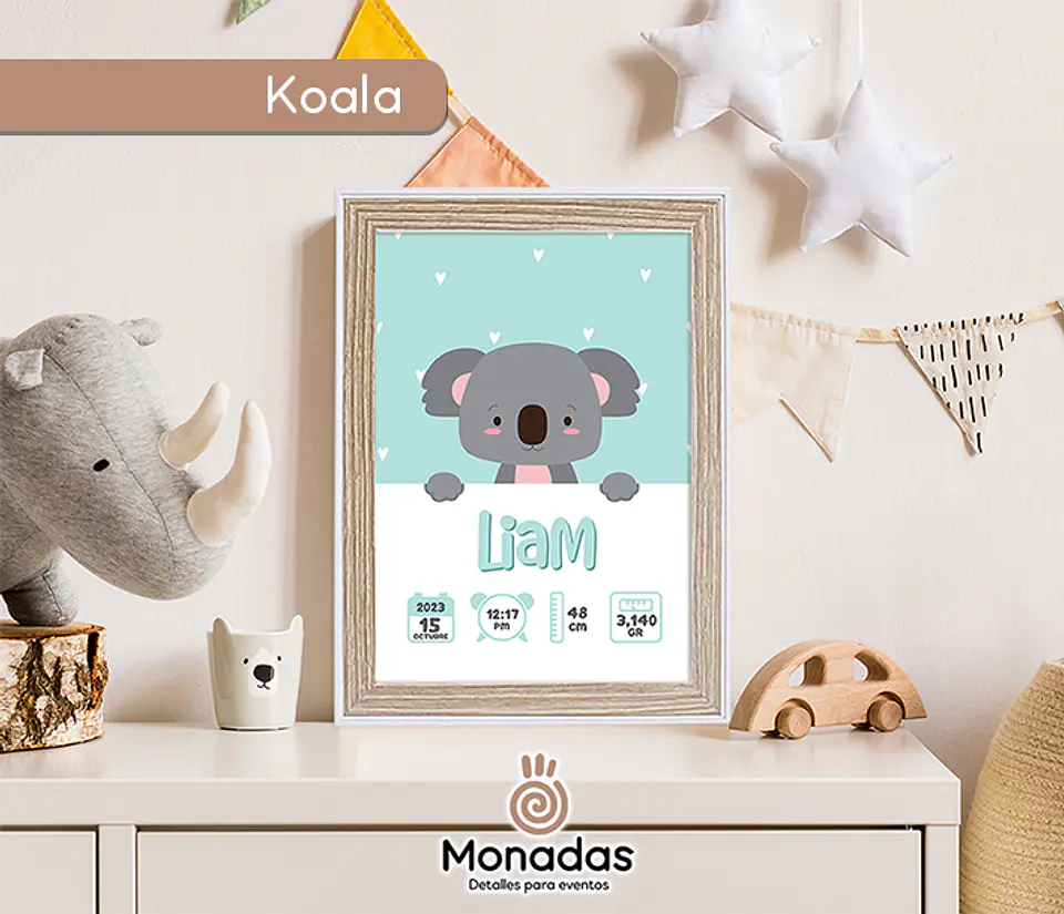 Marco con natalicio personalizado 5