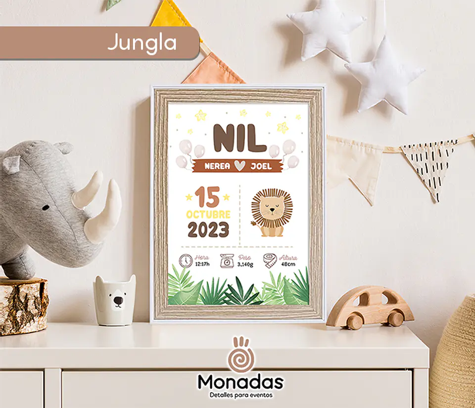 Marco con natalicio personalizado 1