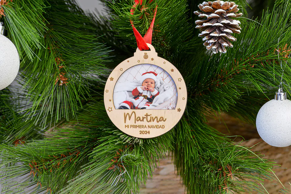 Adorno de Navidad con foto 2