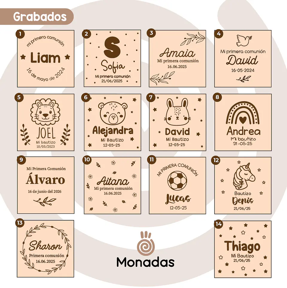 3 en Raya de madera personalizado 3