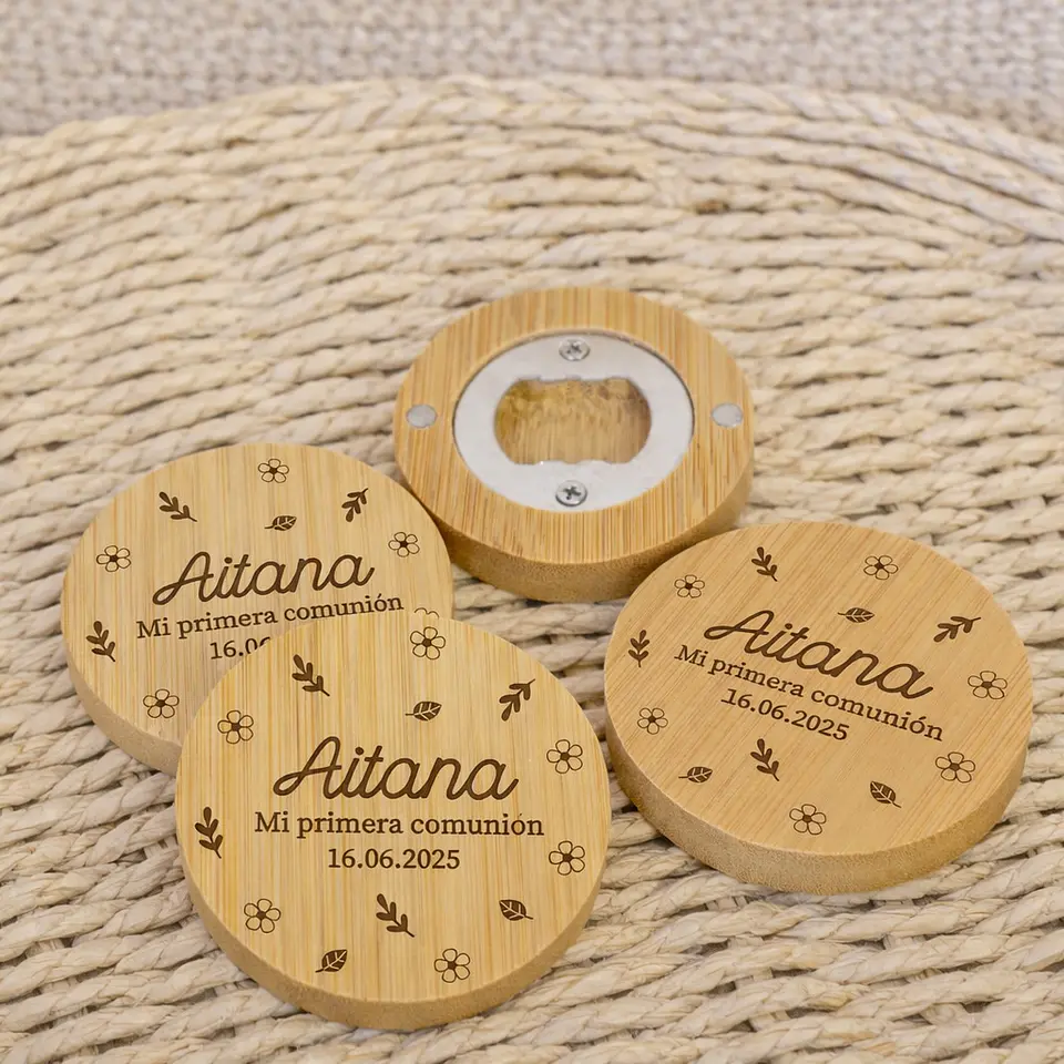 Abridor de bambú grabado 2