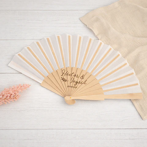 Abanicos personalizados para Bodas