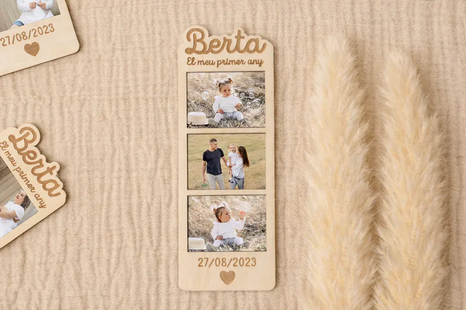 Fotomatón de madera con imán 3