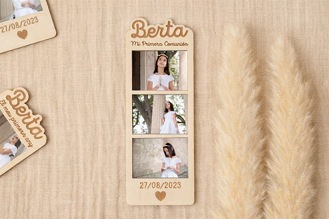 Fotomatón de madera con imán