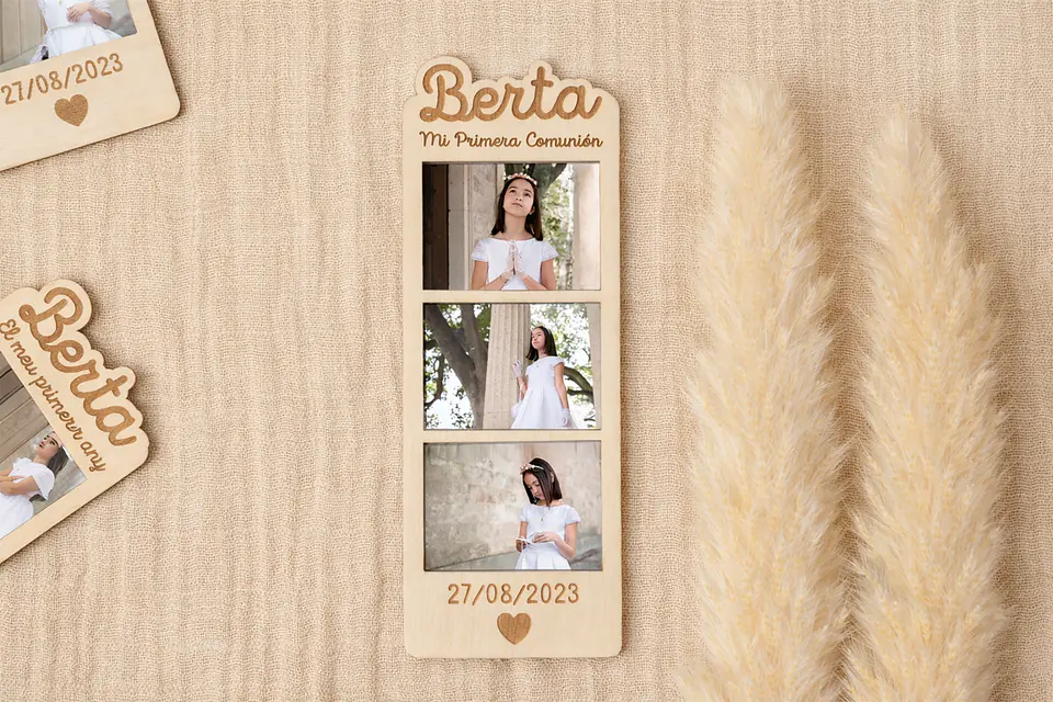 Fotomatón de madera con imán 2