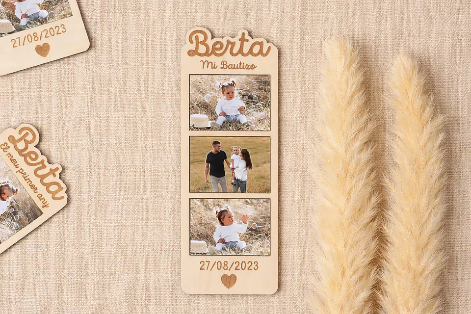 Fotomatón de madera con imán 1