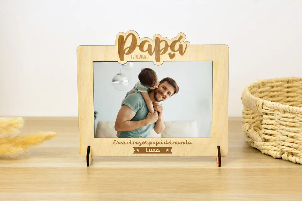 Marco Papá con frase personalizada 1