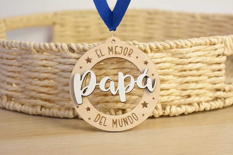 Medalla con relieve para el mejor Papá 1