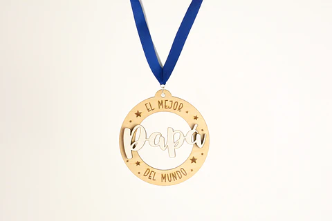 Medalla con relieve para el mejor Papá