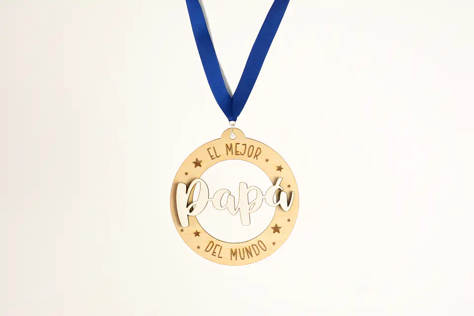 Medalla con relieve para el mejor Papá 2
