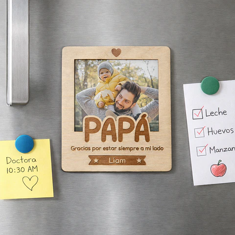 Portafotos con imán en forma de polaroid para Papá