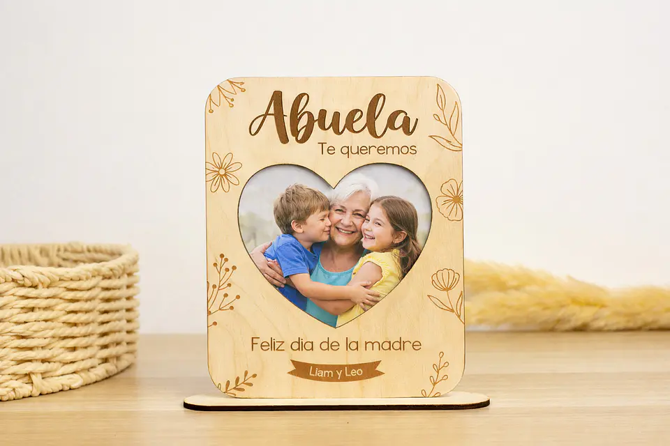 Cuadro floral con foto para Mamá🌺 3