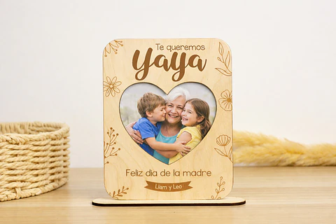 Cuadro floral con foto para Mamá🌺