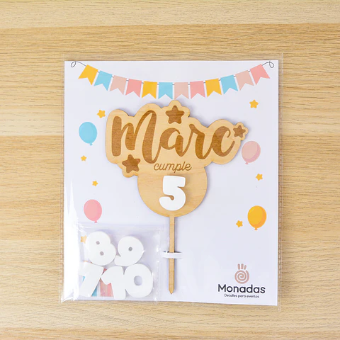 Topper cumpleaños intercambiable