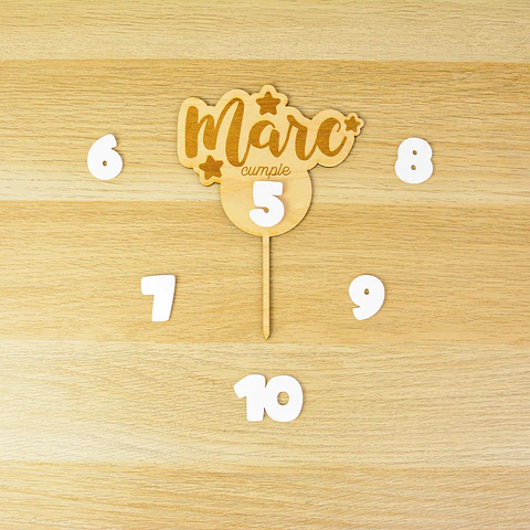 Topper cumpleaños intercambiable