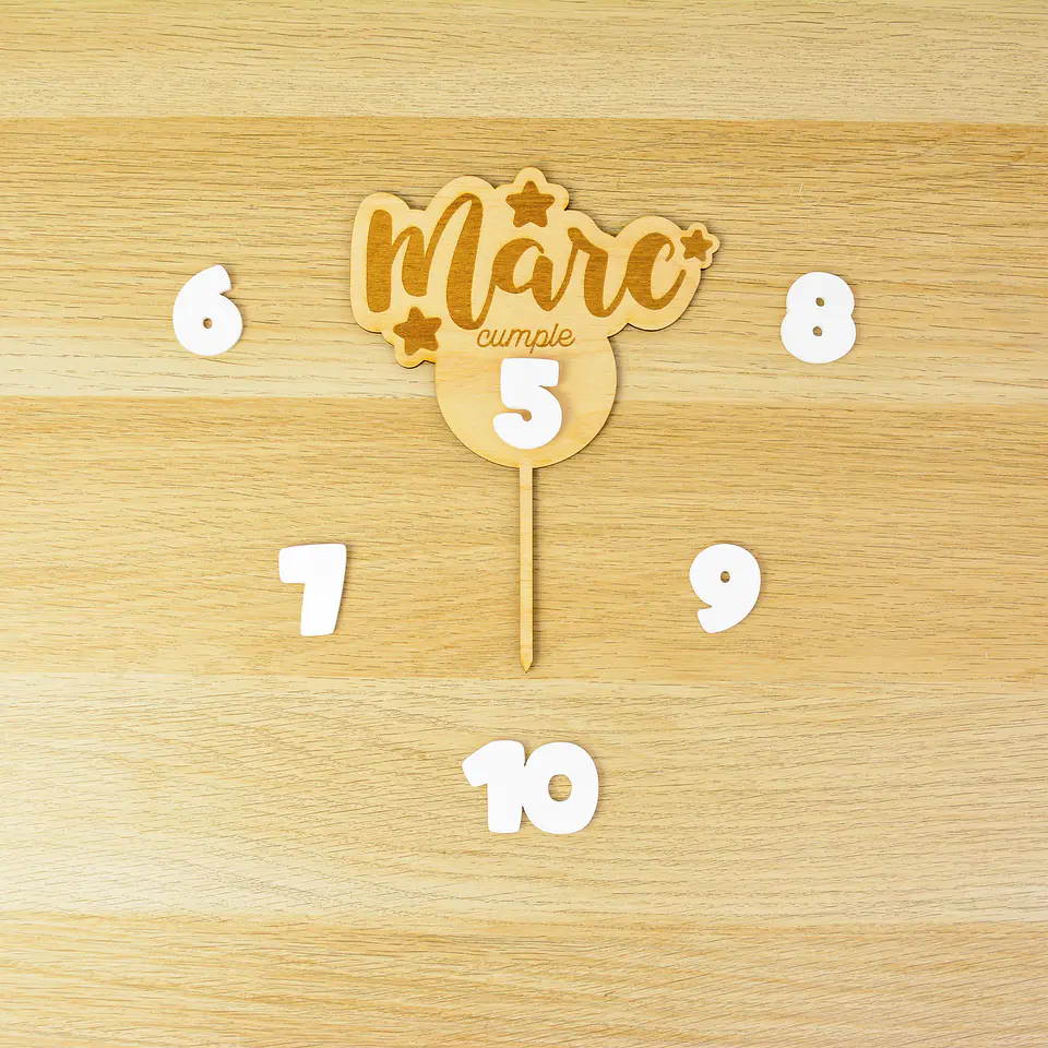 Topper cumpleaños intercambiable 2