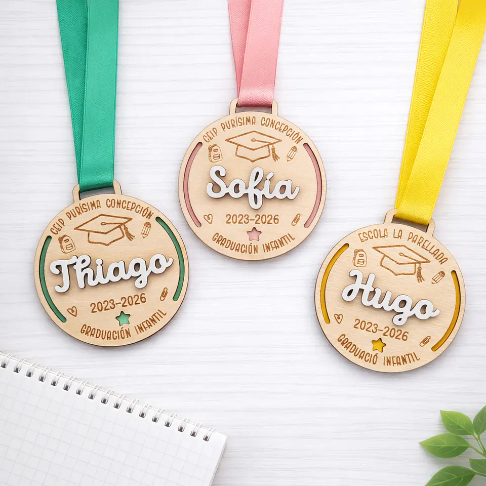 Medallas infantiles para graduaciones escolares 3
