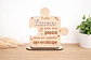 Placa de madera personalizada en forma de puzzle - Miniatura 1