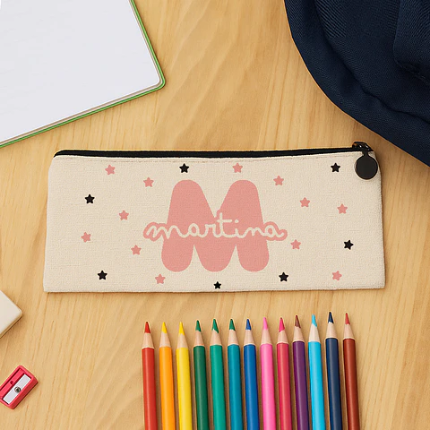Estuche personalizado con inicial o estrella para eventos