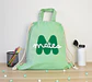 Mochila de cuerdas personalizada con inicial para el cole - Miniatura 3