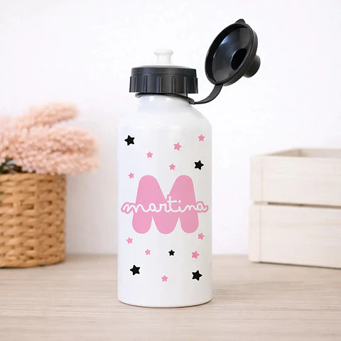 Botellas personalizadas con inicial o estrella para graduaciones 