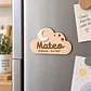 Nube de madera con imán - Miniatura 3