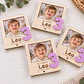 Imán polaroid de madera personalizada con número en metacrilato - Miniatura 3