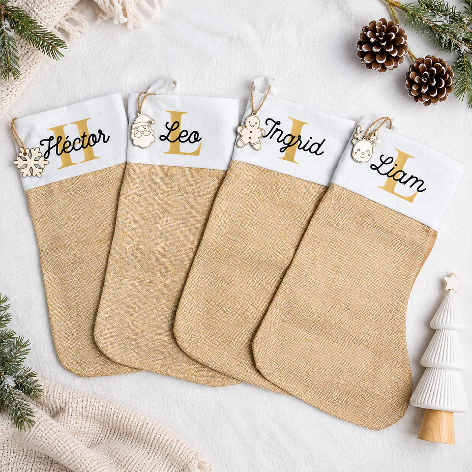 Calcetines de Navidad personalizados 1