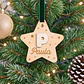 Adorno de Navidad en forma de estrella con inicial - Miniatura 1