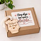 Caja petición padrino o madrina con body de madera grabado personalizado - Miniatura 1