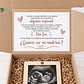 Caja petición padrino o madrina con portafotos de madera grabado personalizado - Miniatura 4