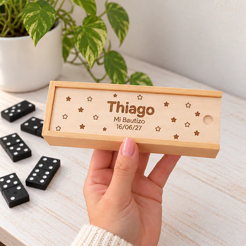 Dominó personalizado grabado