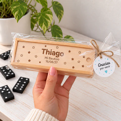 Dominó personalizado grabado