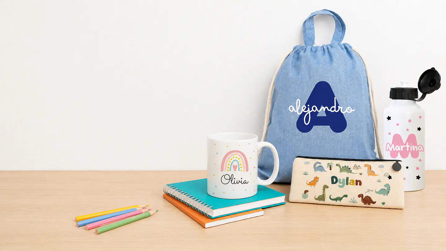 Productos personalizados para empezar el curso con ilusión