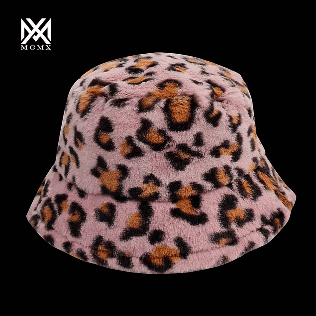 Bucket Hat Leopardo peludo