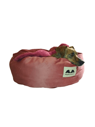 Cama Pet-Donut con manta incorporada-Rosa