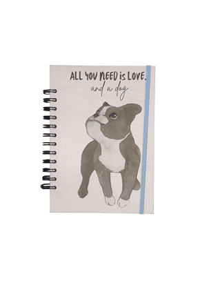 Libreta bulldog básica de apuntes-Hojas blancas A5 #01