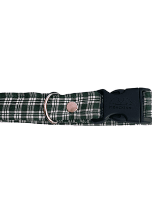 Collar dog- tartan Verde-(30cm-52cm/A.2.5cm)
