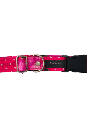 Collar dog-Estampado rojo-(30cm-55cm/A.2.5cm)#1