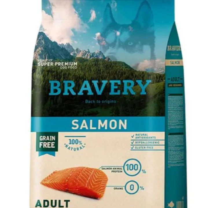 BRAVERY® Pet food-Salmón 12 Kg. 1