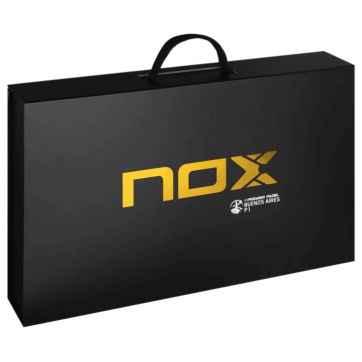 Pala Padel Nox AT10 Luxury Genius 18K Alum Buenos Aires Exclusive Edition 2026 + Overgrip + Protector + Llavero 14