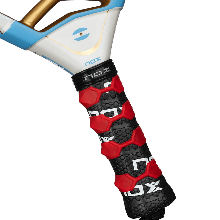 Pala Padel Nox AT10 Luxury Genius 18K Alum Buenos Aires Exclusive Edition 2026 + Overgrip + Protector + Llavero 3