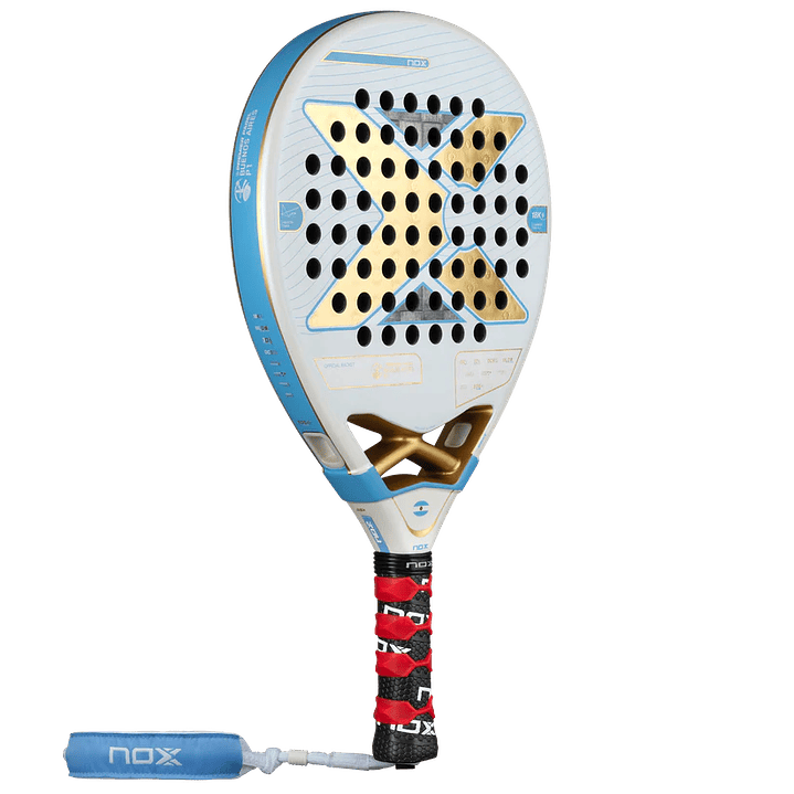 Pala Padel Nox AT10 Luxury Genius 18K Alum Buenos Aires Exclusive Edition 2026 + Overgrip + Protector + Llavero 2