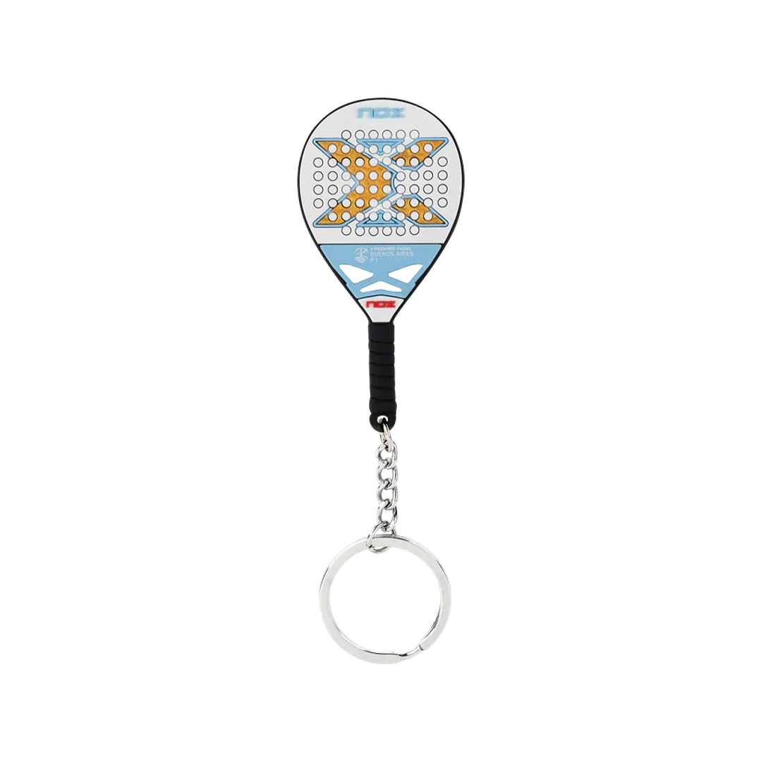 Pala Padel Nox AT10 Luxury Genius 18K Alum Buenos Aires Exclusive Edition 2026 + Overgrip + Protector + Llavero 5