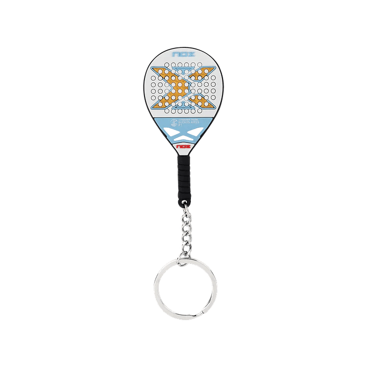 Pala Padel Nox AT10 Luxury Genius 18K Alum Buenos Aires Exclusive Edition 2026 + Overgrip + Protector + Llavero 5