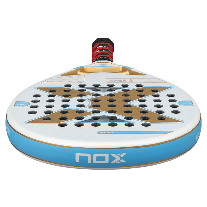 Pala Padel Nox AT10 Luxury Genius 18K Alum Buenos Aires Exclusive Edition 2026 + Overgrip + Protector + Llavero 6