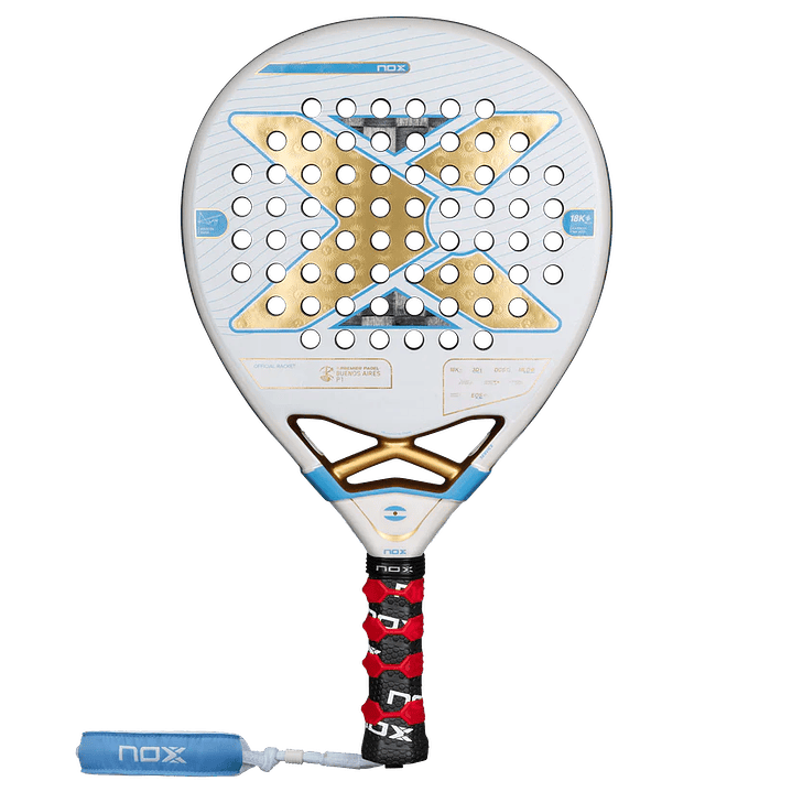Pala Padel Nox AT10 Luxury Genius 18K Alum Buenos Aires Exclusive Edition 2026 + Overgrip + Protector + Llavero 1