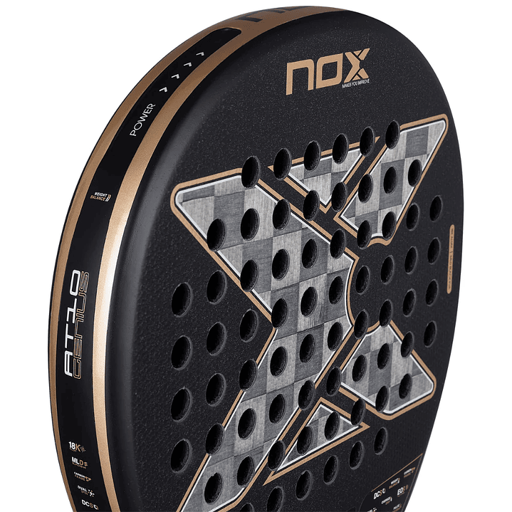 Pala de Padel Nox AT10 Genius 18K Alum 2026  15