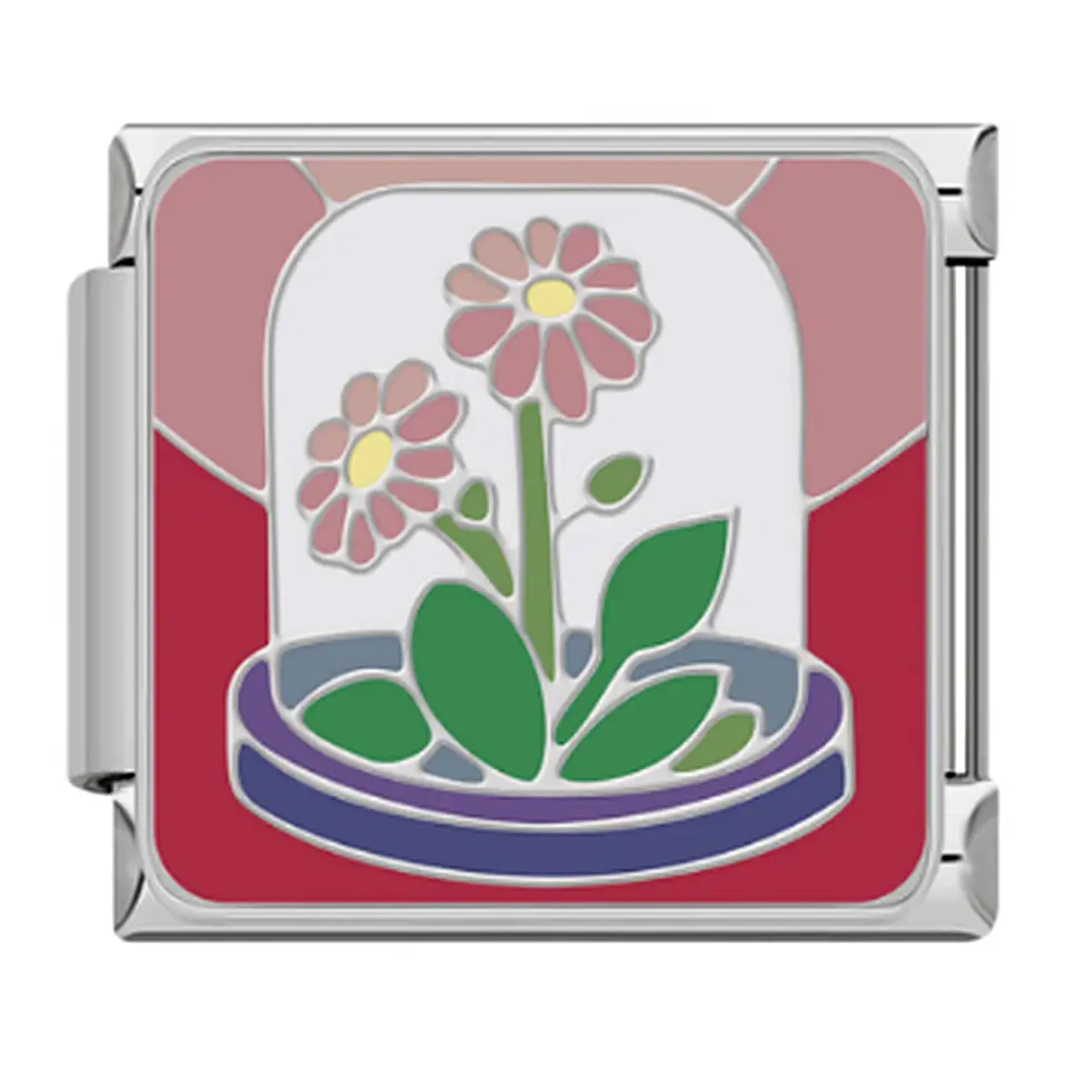 Crystal Flower Charm 1