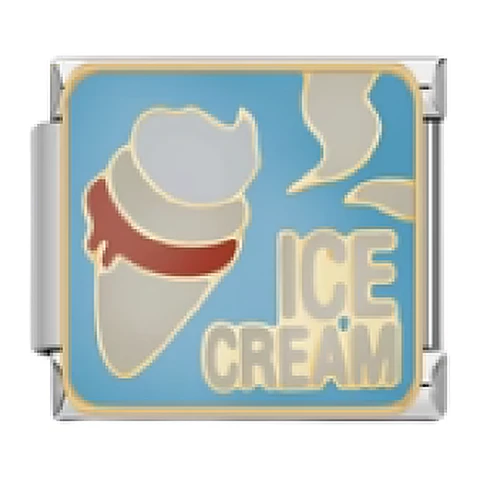 Blue Ice Cream Charm